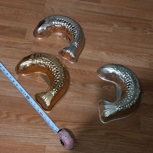 School of Vintage Fish Jello Molds